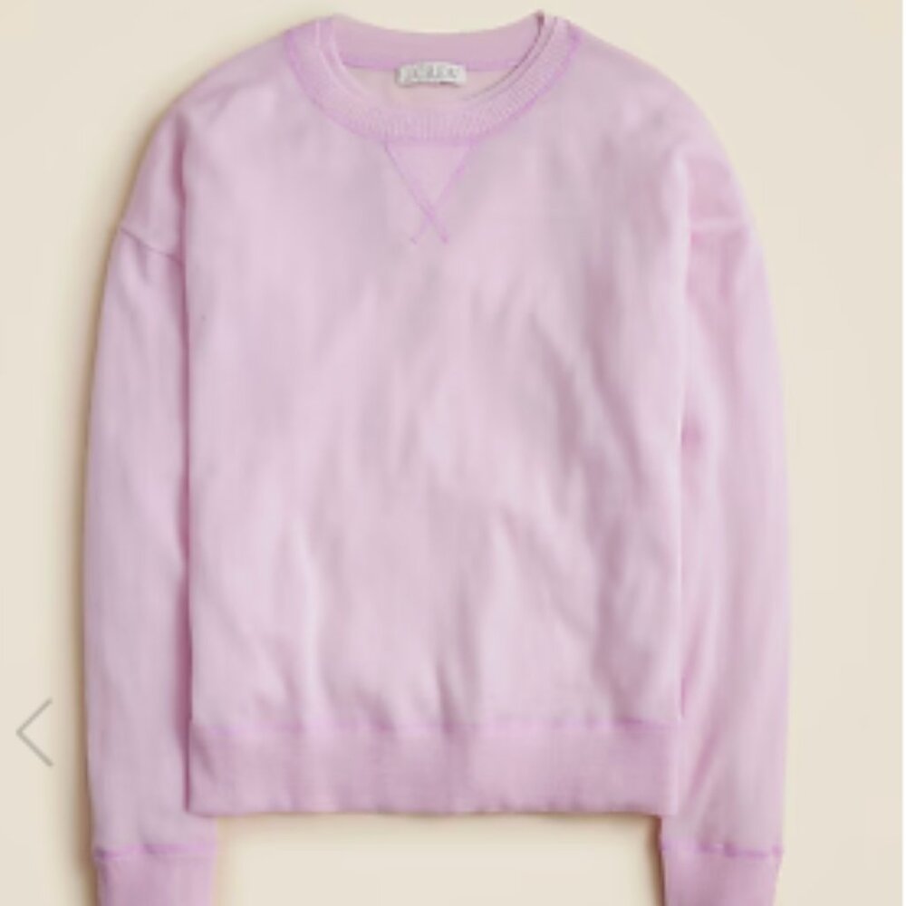 Oversized crewneck sweatshirt in merino wool